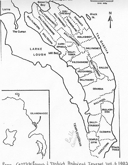 map of islandmagee